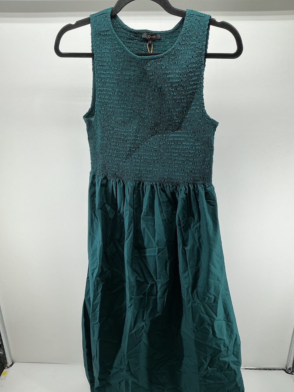 100% Organic Cotton Poplin Boatneck Maxi Dress